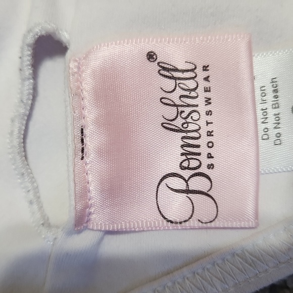 Bombshell Sportswear White Sports Bra - Picture 4 of 8